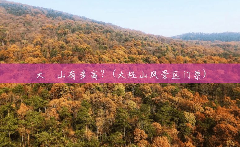 大伾山有多高?(大坯山风景区门票) 大伾山有多高?(大坯山风景区门票)