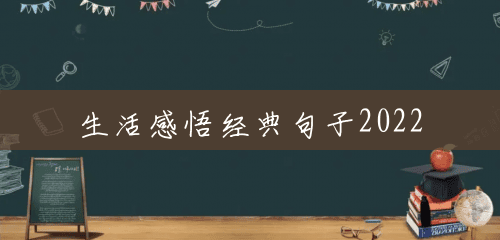 生活感悟经典句子2022 生活感悟经典句子2022