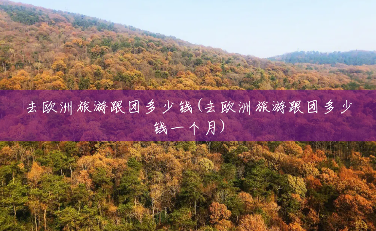 去欧洲旅游跟团多少钱(去欧洲旅游跟团多少钱一个月) 去欧洲旅游跟团多少钱(去欧洲旅游跟团多少钱一个月)