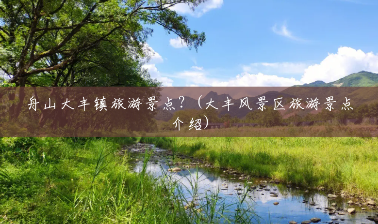 舟山大丰镇旅游景点？(大丰风景区旅游景点介绍)