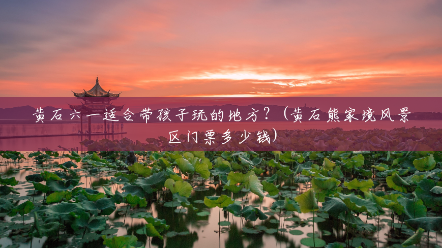 黄石六一适合带孩子玩的地方？(黄石熊家境风景区门票多少钱)
