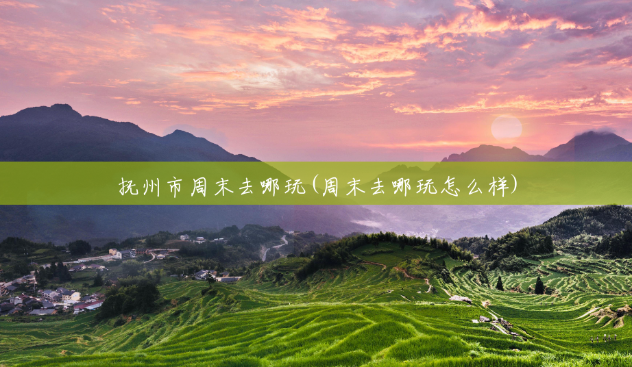 抚州市周末去哪玩(周末去哪玩怎么样)