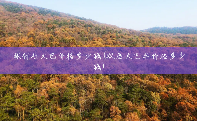 旅行社大巴价格多少钱(双层大巴车价格多少钱) 旅行社大巴价格多少钱(双层大巴车价格多少钱)