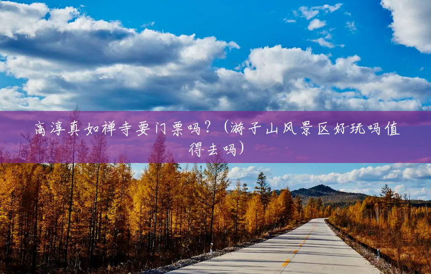 高淳真如禅寺要门票吗?(游子山风景区好玩吗值得去吗) 高淳真如禅寺要门票吗?(游子山风景区好玩吗值得去吗)