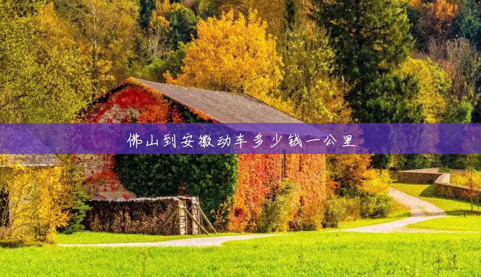 佛山到安徽动车多少钱一公里 佛山到安徽动车多少钱一公里