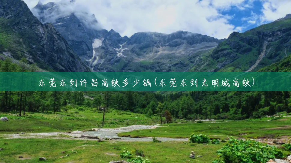 东莞东到许昌高铁多少钱(东莞东到光明城高铁)