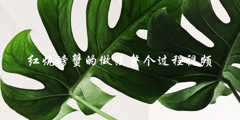 看视频学做红烧螃蟹,全程教学,轻松上手! 看视频学做红烧螃蟹,全程教学,轻松上手!
