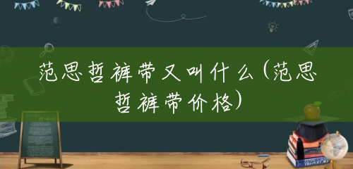 范思哲裤带又叫什么(范思哲裤带价格)