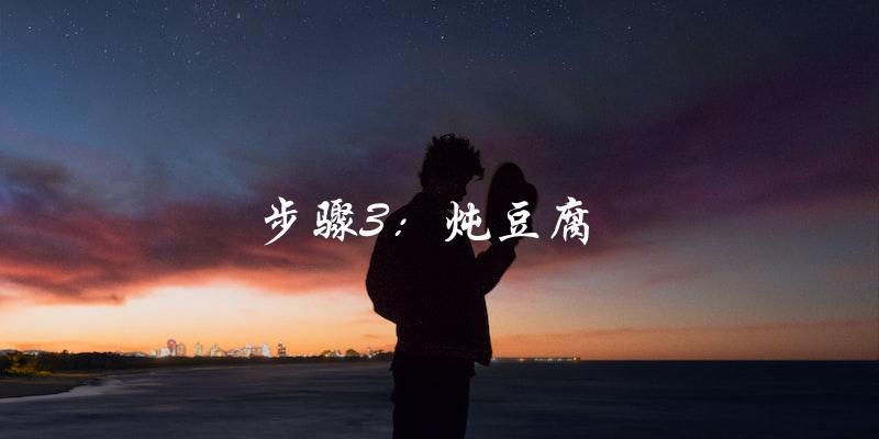 步骤3:炖豆腐 步骤3:炖豆腐