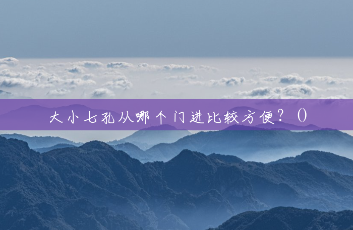大小七孔从哪个门进比较方便？()