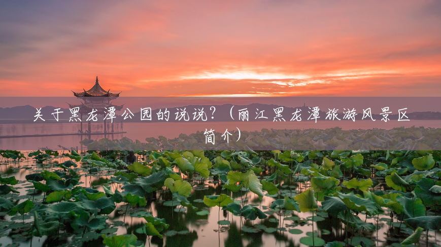 关于黑龙潭公园的说说？(丽江黑龙潭旅游风景区简介)