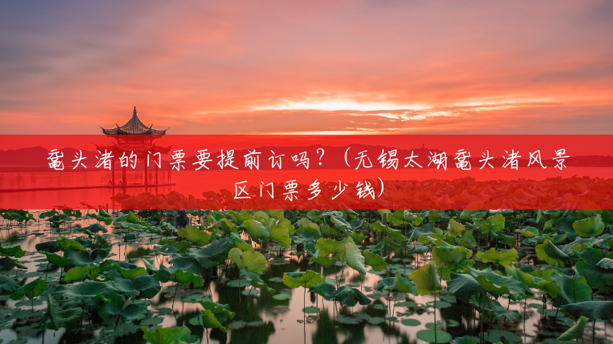 鼋头渚的门票要提前订吗?(无锡太湖鼋头渚风景区门票多少钱) 鼋头渚的门票要提前订吗?(无锡太湖鼋头渚风景区门票多少钱)