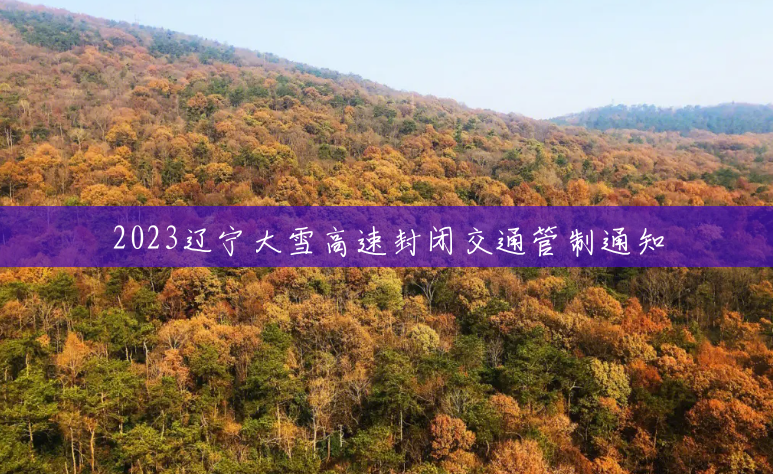 2023辽宁大雪高速封闭交通管制通知 2023辽宁大雪高速封闭交通管制通知