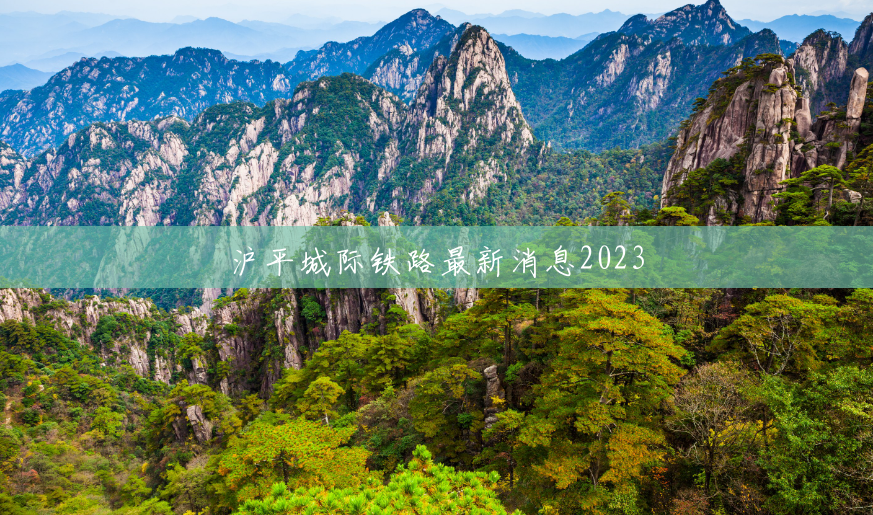 沪平城际铁路最新消息2023 沪平城际铁路最新消息2023