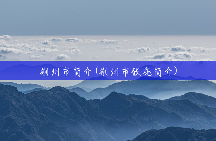 荆州市简介(荆州市张亮简介)