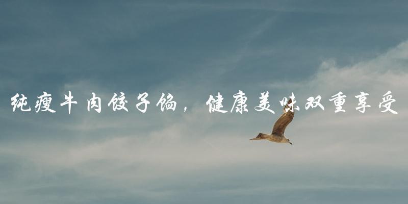 纯瘦牛肉饺子馅,健康美味双重享受! 纯瘦牛肉饺子馅,健康美味双重享受!