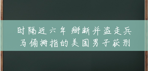 时隔近六年 掰断并盗走兵马俑拇指的美国男子获刑 时隔近六年 掰断并盗走兵马俑拇指的美国男子获刑