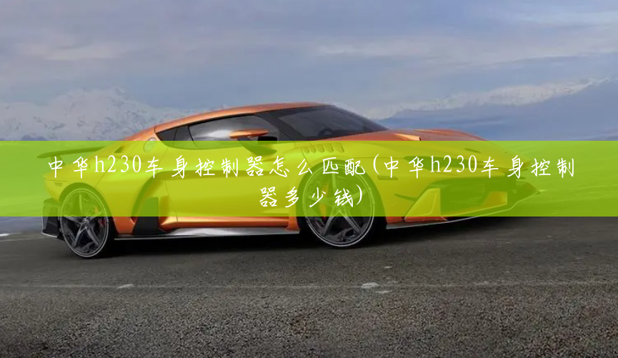 中华h230车身控制器怎么匹配(中华h230车身控制器多少钱) 中华h230车身控制器怎么匹配(中华h230车身控制器多少钱)