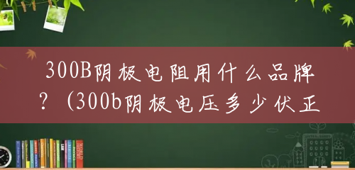 300B阴极电阻用什么品牌?(300b阴极电压多少伏正常) 300B阴极电阻用什么品牌?(300b阴极电压多少伏正常)