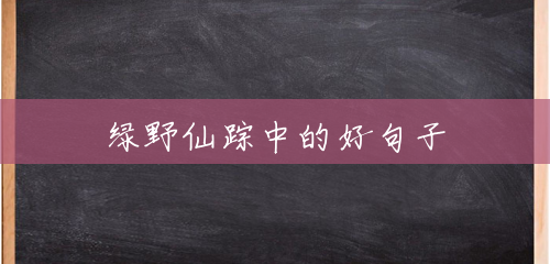 绿野仙踪中的好句子 绿野仙踪中的好句子