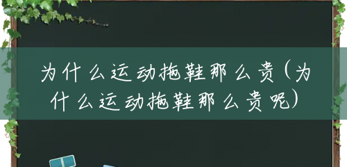 为什么运动拖鞋那么贵(为什么运动拖鞋那么贵呢) 为什么运动拖鞋那么贵(为什么运动拖鞋那么贵呢)