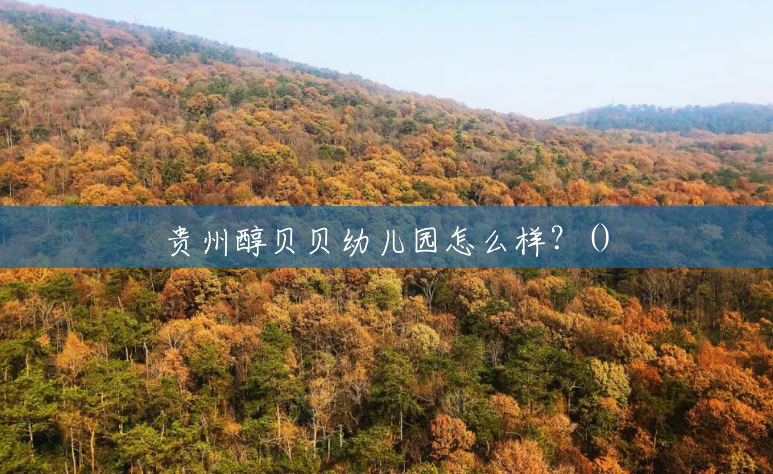 贵州醇贝贝幼儿园怎么样?() 贵州醇贝贝幼儿园怎么样?()