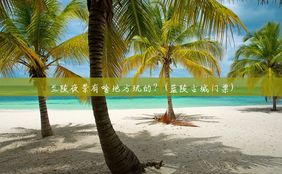 兰陵夜景有啥地方玩的?(蓝陵古城门票) 兰陵夜景有啥地方玩的?(蓝陵古城门票)