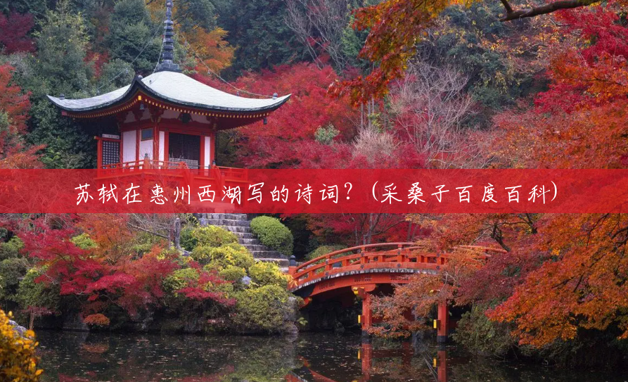 苏轼在惠州西湖写的诗词?(采桑子百度百科) 苏轼在惠州西湖写的诗词?(采桑子百度百科)