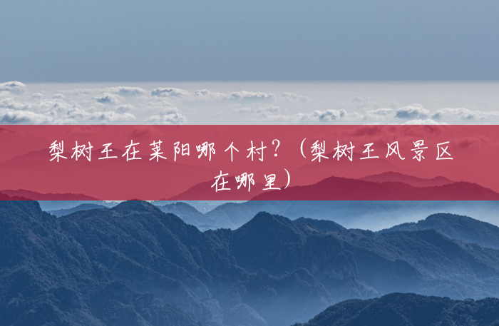 梨树王在莱阳哪个村？(梨树王风景区在哪里)