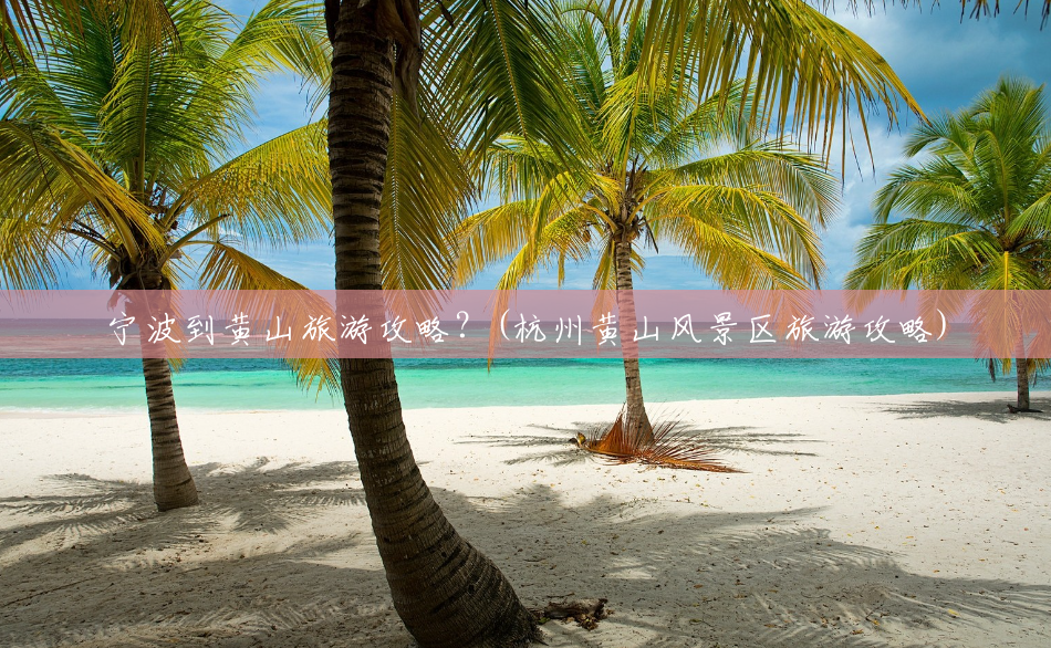 宁波到黄山旅游攻略?(杭州黄山风景区旅游攻略) 宁波到黄山旅游攻略?(杭州黄山风景区旅游攻略)