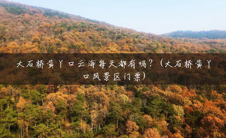 大石桥黄丫口云海每天都有吗?(大石桥黄丫口风景区门票) 大石桥黄丫口云海每天都有吗?(大石桥黄丫口风景区门票)