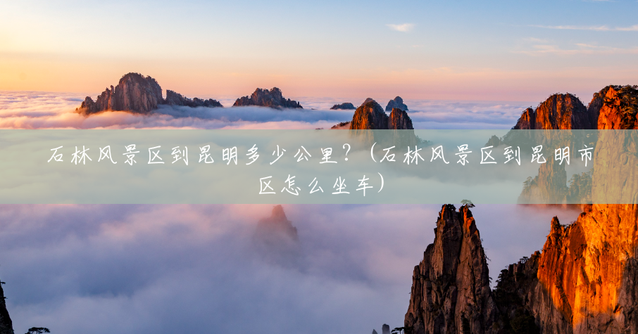 石林风景区到昆明多少公里?(石林风景区到昆明市区怎么坐车) 石林风景区到昆明多少公里?(石林风景区到昆明市区怎么坐车)