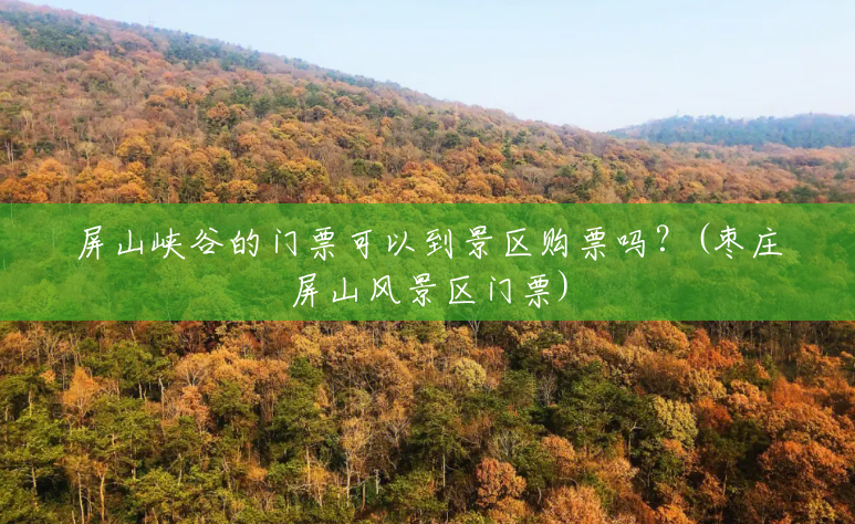 屏山峡谷的门票可以到景区购票吗?(枣庄屏山风景区门票) 屏山峡谷的门票可以到景区购票吗?(枣庄屏山风景区门票)