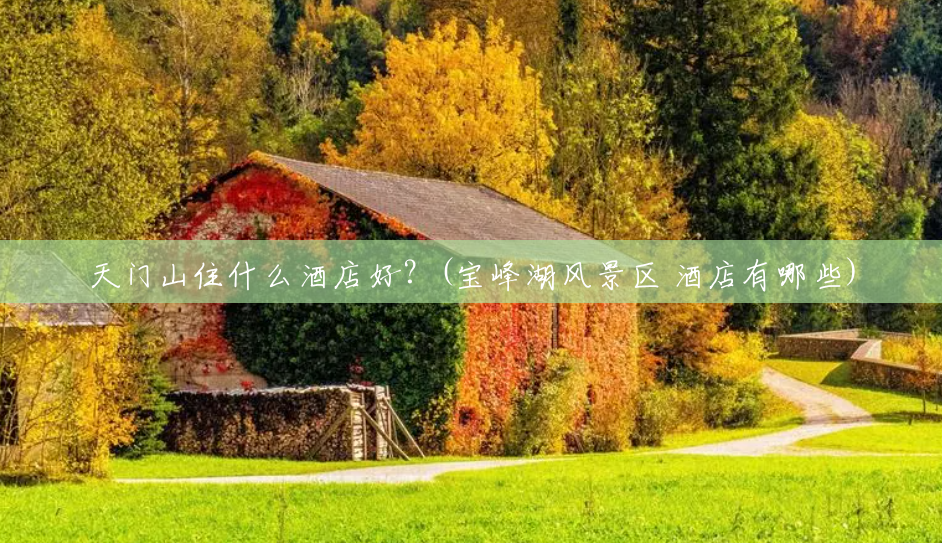 天门山住什么酒店好?(宝峰湖风景区 酒店有哪些) 天门山住什么酒店好?(宝峰湖风景区 酒店有哪些)