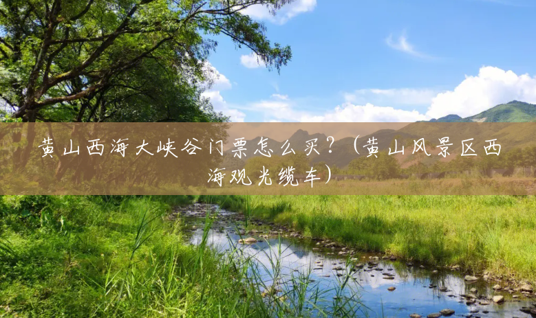 黄山西海大峡谷门票怎么买?(黄山风景区西海观光缆车) 黄山西海大峡谷门票怎么买?(黄山风景区西海观光缆车)