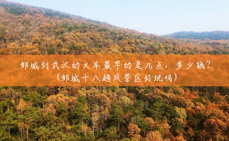 邹城到武汉的火车最早的是几点,多少钱?(邹城十八趟风景区好玩吗) 邹城到武汉的火车最早的是几点,多少钱?(邹城十八趟风景区好玩吗)