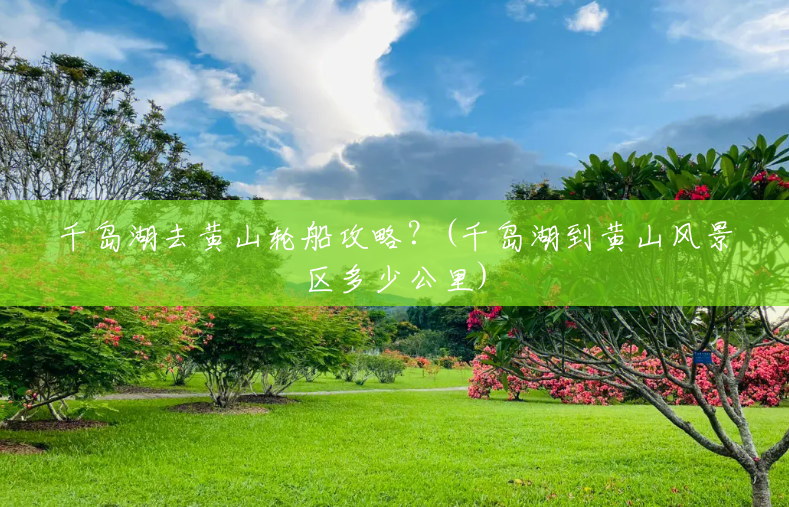 千岛湖去黄山轮船攻略？(千岛湖到黄山风景区多少公里)