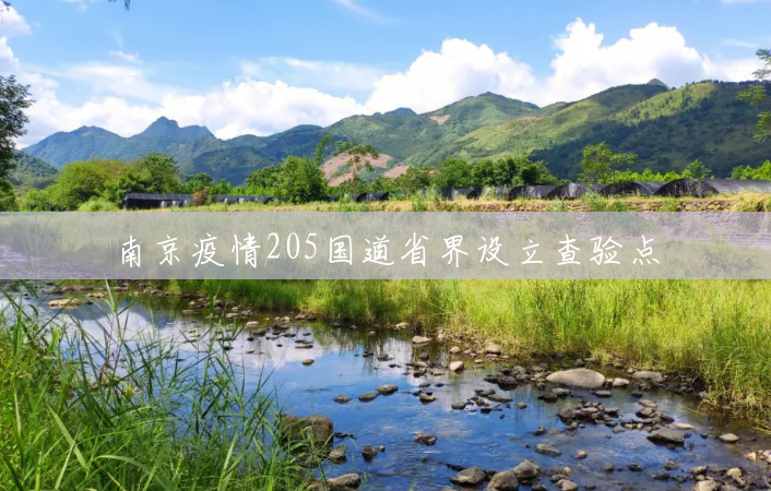 南京疫情205国道省界设立查验点 南京疫情205国道省界设立查验点
