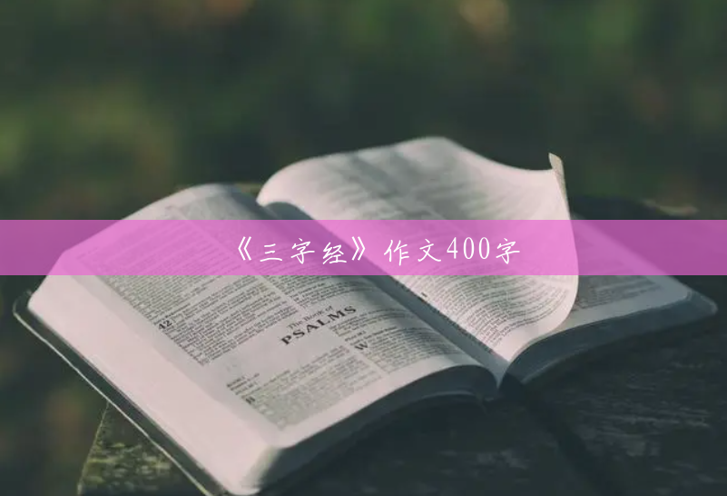 《三字经》作文400字 《三字经》作文400字