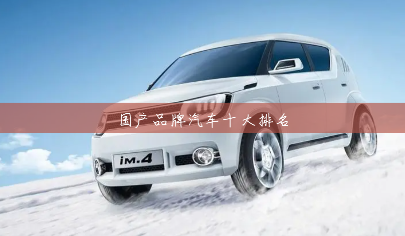 国产品牌汽车十大排名