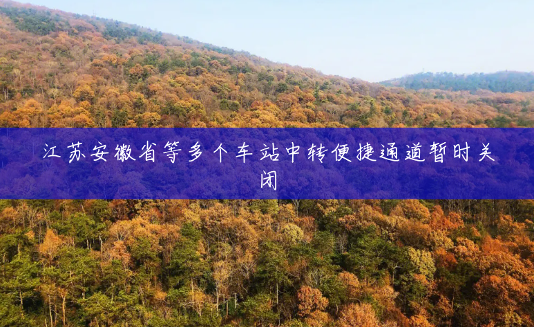江苏安徽省等多个车站中转便捷通道暂时关闭 江苏安徽省等多个车站中转便捷通道暂时关闭