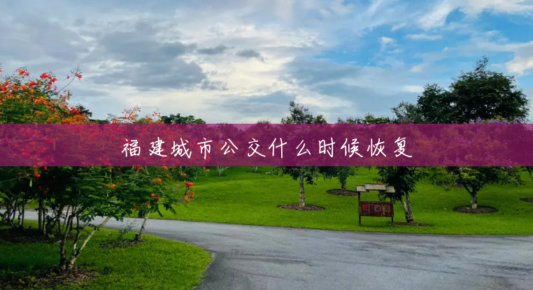 福建城市公交什么时候恢复 福建城市公交什么时候恢复