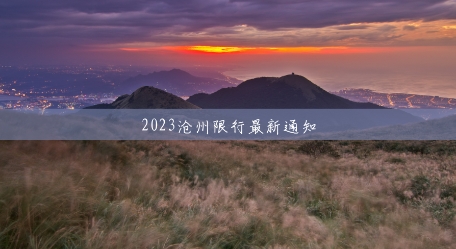 2023沧州限行最新通知 2023沧州限行最新通知
