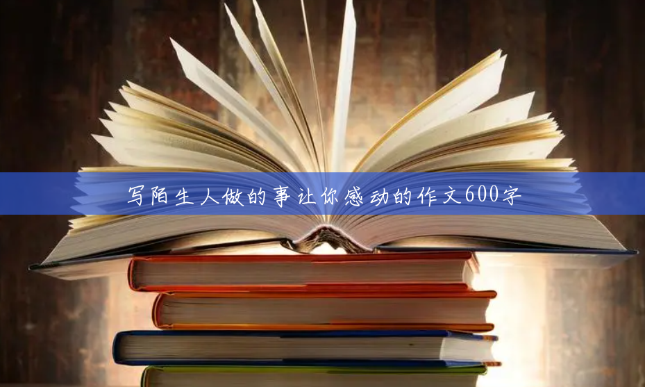 写陌生人做的事让你感动的作文600字