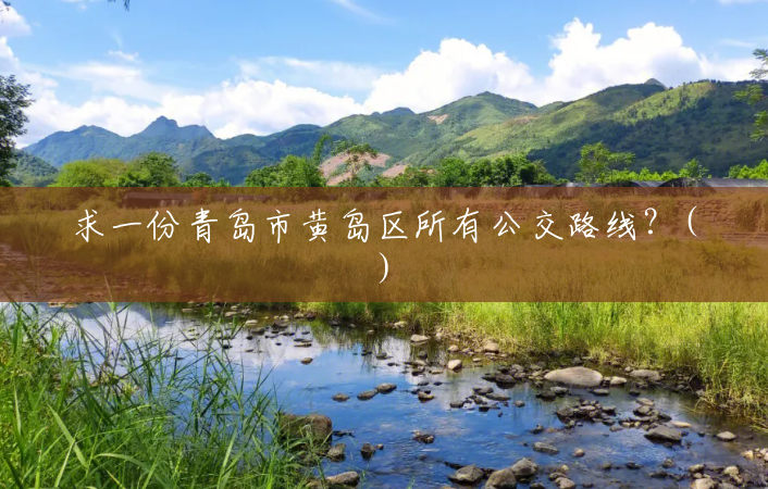 求一份青岛市黄岛区所有公交路线?() 求一份青岛市黄岛区所有公交路线?()