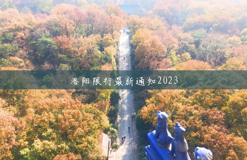 洛阳限行最新通知2023 洛阳限行最新通知2023