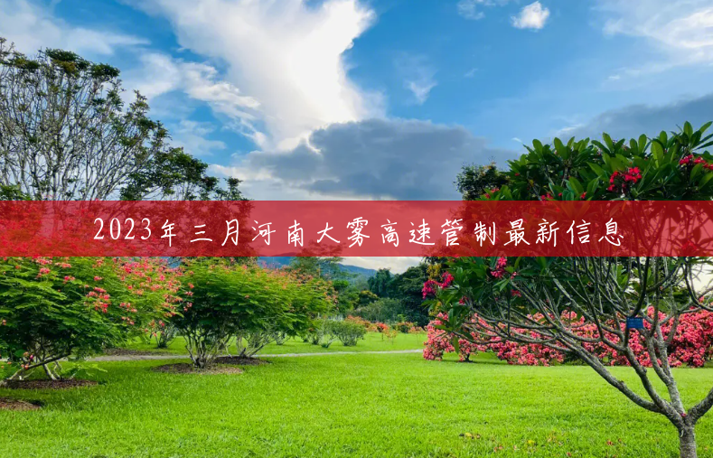 2023年三月河南大雾高速管制最新信息 2023年三月河南大雾高速管制最新信息