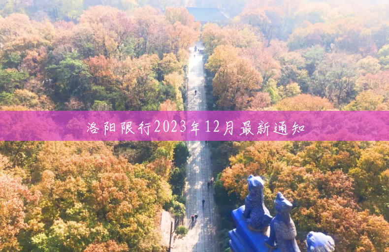 洛阳限行2023年12月最新通知 洛阳限行2023年12月最新通知