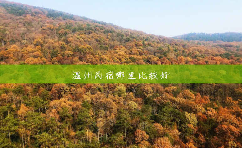 温州民宿哪里比较好 温州民宿哪里比较好