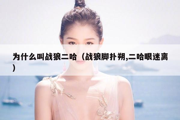 为什么叫战狼二哈(战狼脚扑朔,二哈眼迷离)